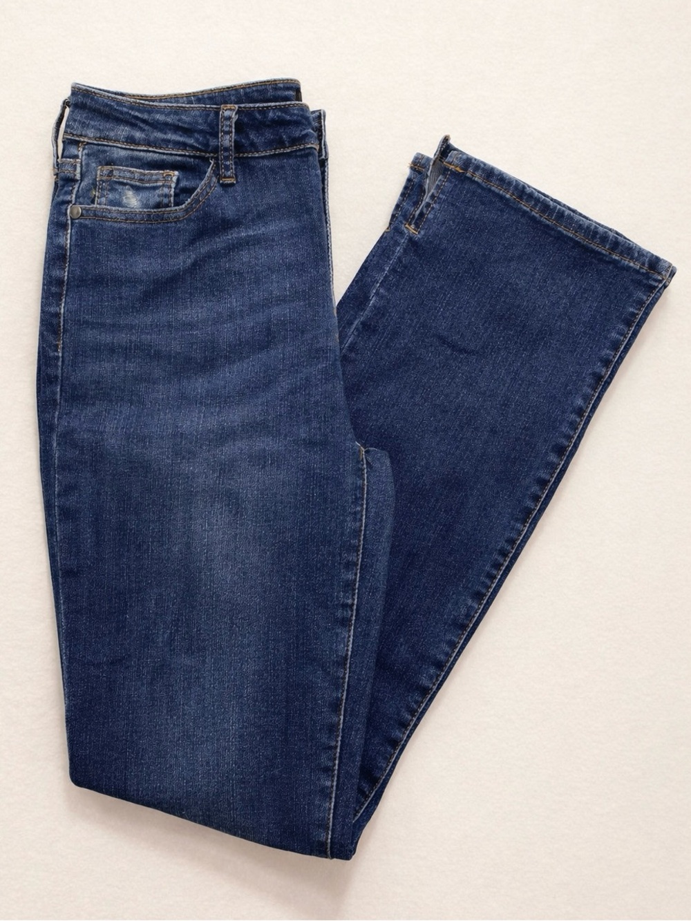 Judy Blue Slim Bootcut Jeans Medium Wash Distressed Stretch Denim Women’s 11/30